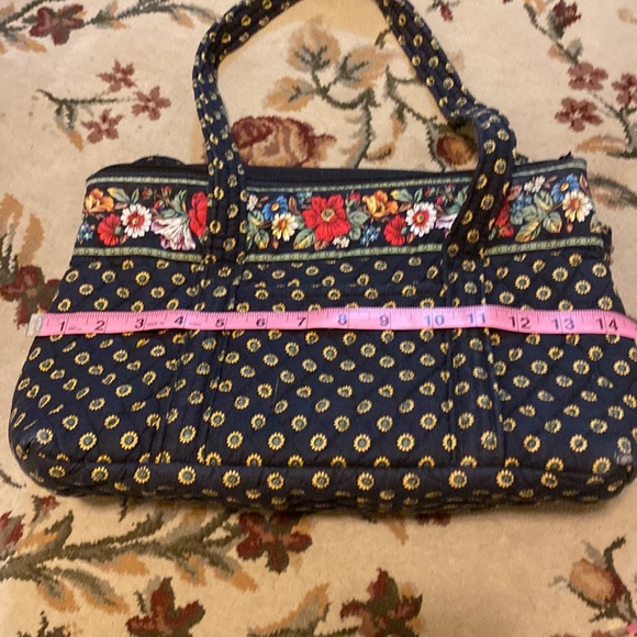 Vintage Vera Bradley black floral sunflower 🌻 purse - Picture 9 of 11